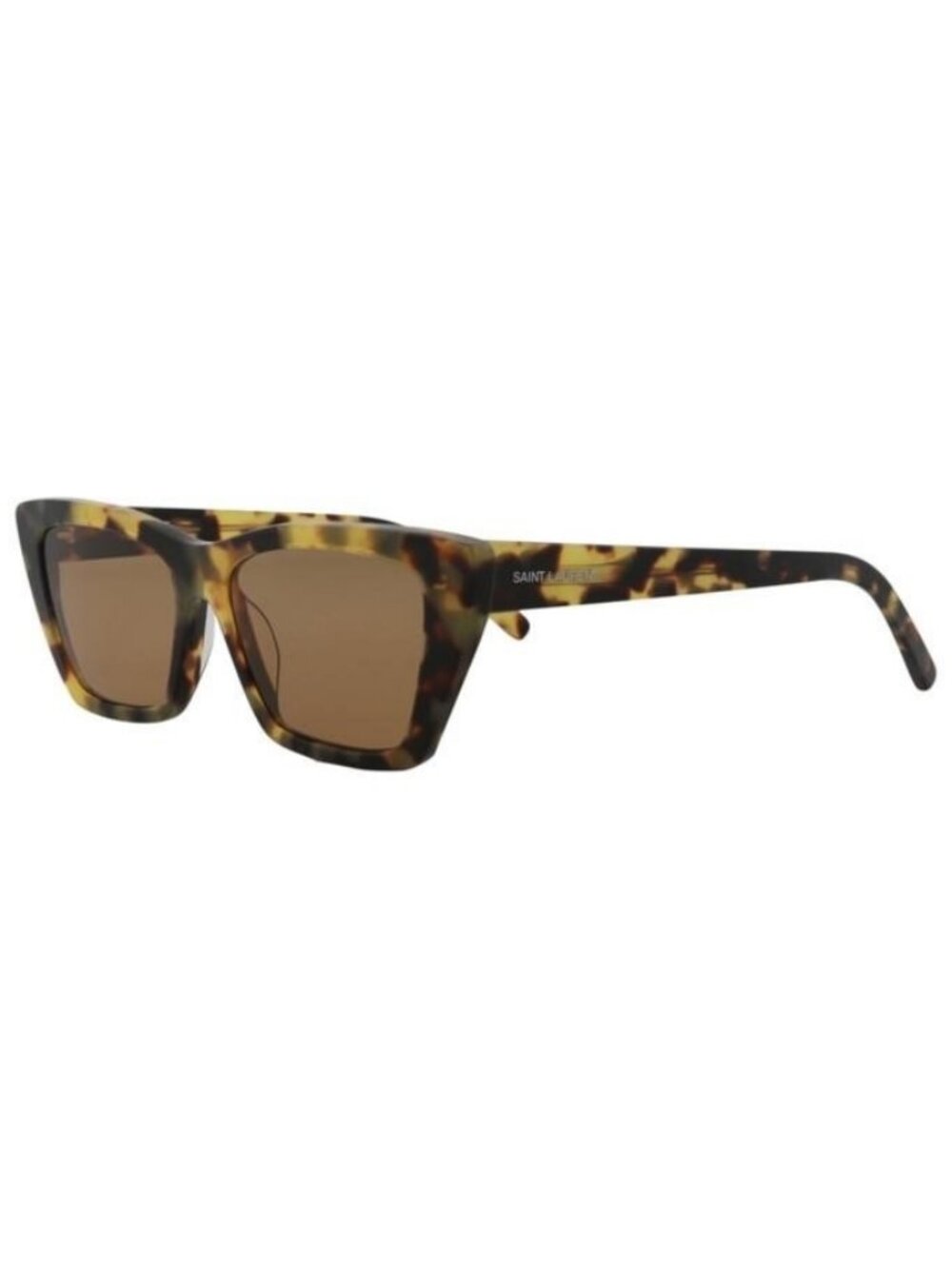 New Saint Laurent Womens Cat Eye Havana Havana Brown Fashion Designer Sunglasses